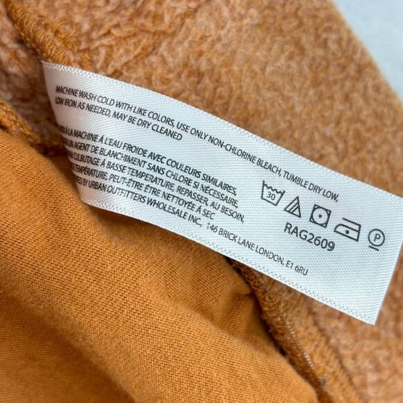 Intimately Free People Lounge Shorts Size S Burnt Orange Pull On Sweat Fleece - Picture 9 of 9